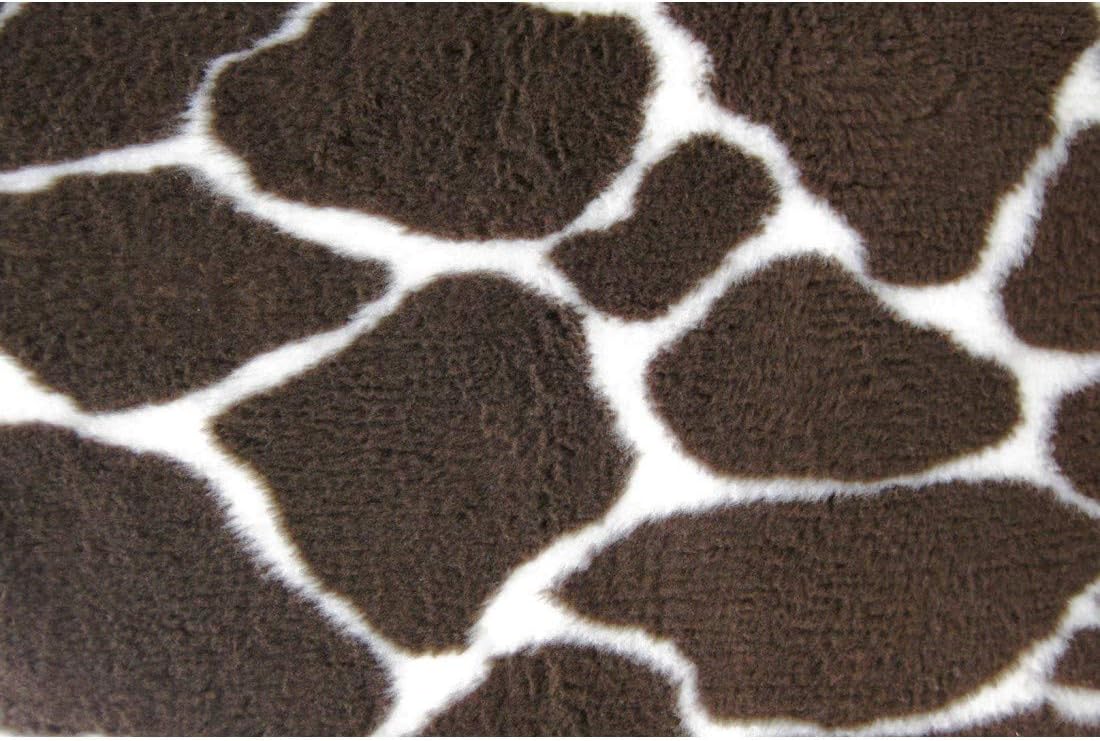 Petlife Non-Slip Vetbed for Dog/ Cat, Giraffe Print, Brown with Cream, 54 x 30-inch, 54" x 30" - Image 3