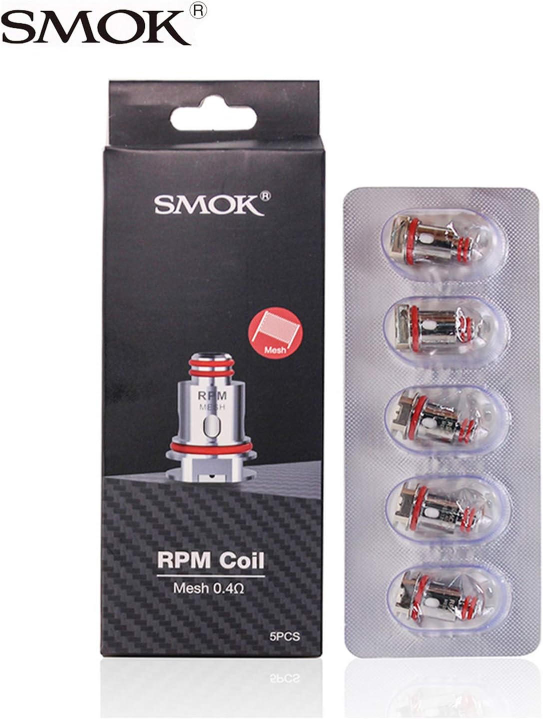 RPM40 Replacement Core Heads (Mesh 0.4ohm; 5pcs)