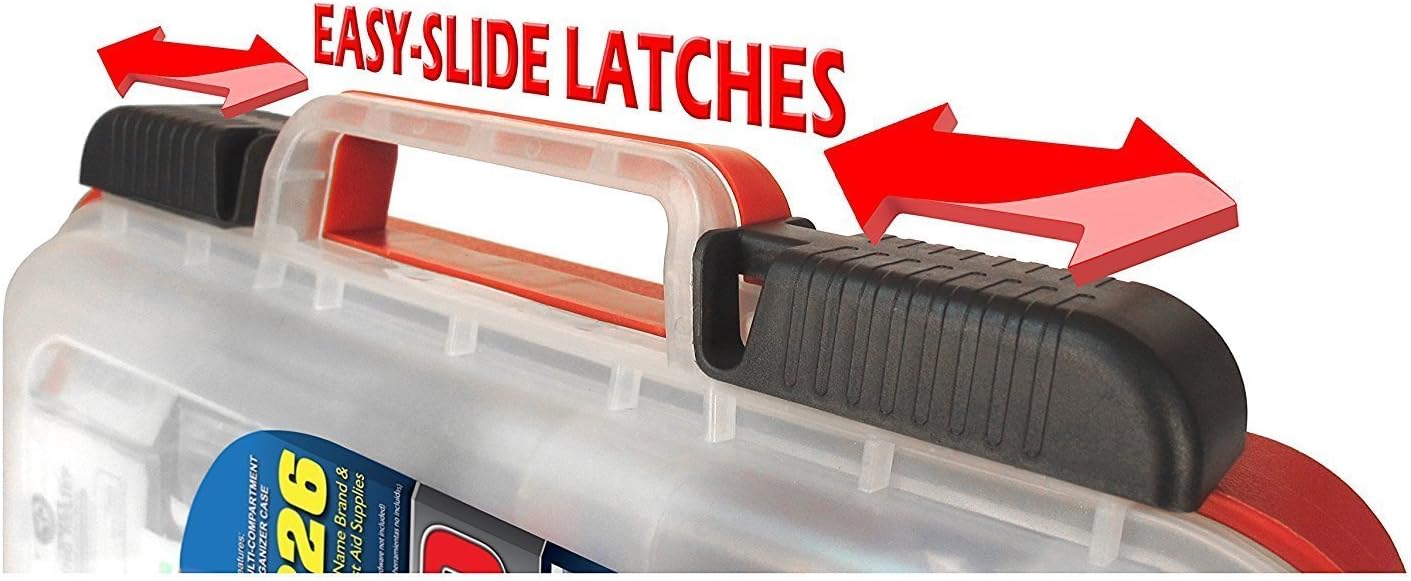 First Aid Kit Hard Red Case 326 Pieces Exceeds OSHA and ANSI Guidelines 100 People - Office, Home, Car, School, Emergency, Survival, Camping, Hunting, and Sports: Health & Personal Care