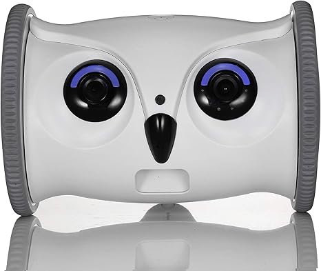 Amazon Co Jp Skymee スカイミー Owl Robot オウルロボット フクロウ型ロボット モバイルフルhd 1080p ペットカメラ 自動餌やり機 犬猫用おもちゃ いぬねこ以外にも 専用アプリによるリモート操作可能 リモートカメラ ベビーカメラ 高解像度 スマホで遠隔操作可能 防犯