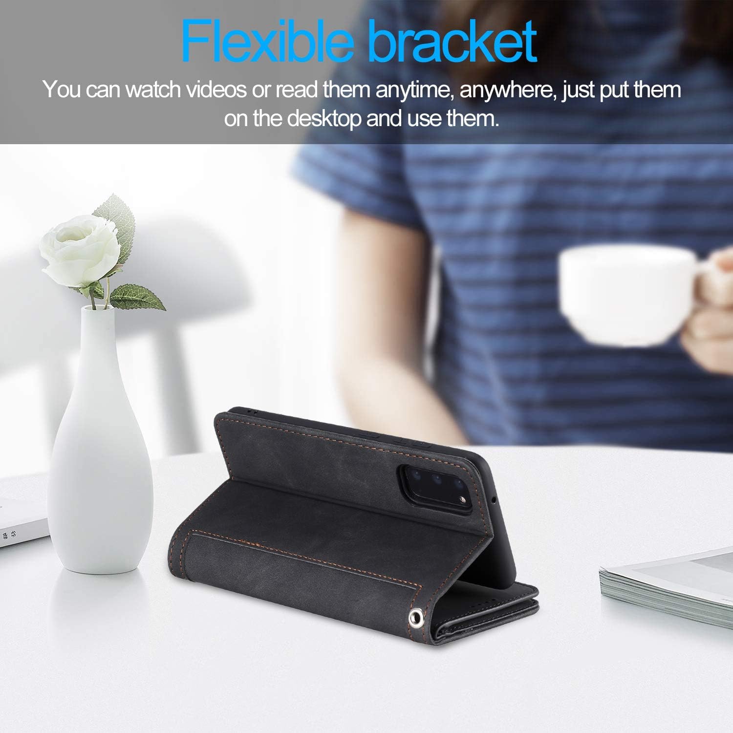 UEEBAI Wallet Case for Samsung Galaxy S20 FE 5G - Image 4
