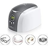 Pulitore Ultrasuoni Portatile Gisaae - 47kHz Per Occhiali, Gioielli, Orologi E Protesi Dentarie, 360ML - Foto 3