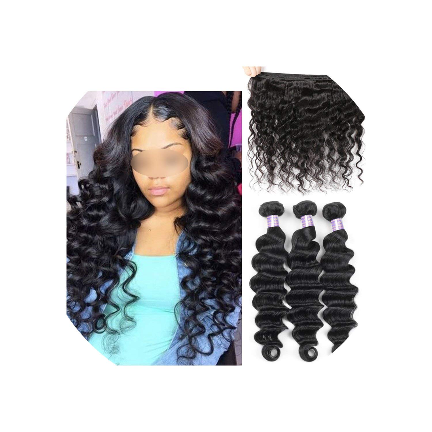 Amazon Com Loose Deep Wave Bundles Peruvian Hair Bundles Human