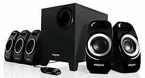 Creative Inspire T6300 51MF4115AA002 5.1 Channel 22 Watt Subwoofer Speaker System 