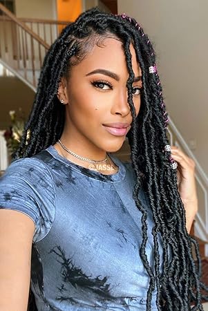 Download Amazon Com Niseyo New Faux Locs 30 Inch Crochet Hair 6 Packs Long Pre Looped Soft Locs Crochet Braids 30 Inch 1b Beauty