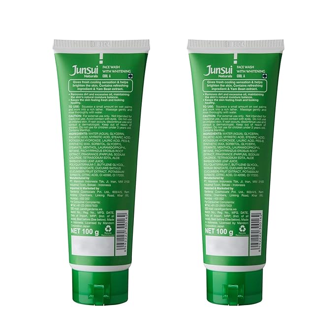 junsui face wash green