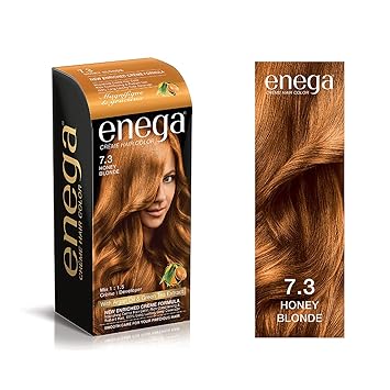 Prem Green Enega Cream Hair Color with Argan Oil and Green Tea Extract Formula (Honey Blonde, 50ML+ 50ML) - Pack of 2