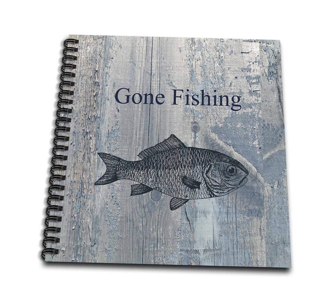 アート メモリーブック テーマ ホワイト ウォッシュ X フィッシング 12 3drose B00d8f473u 12インチ ビーチ ウッドルック 12 ゴーン 12 X Db 2 スケッチブック 入園入学祝い Iccscem Ac In