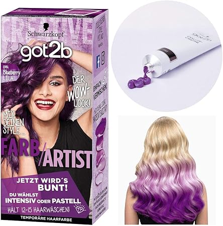 Amazon シュワルツコフ Schwarzkopf Got2b ゴットゥービーカラークリーム ブルーベリーリラ パープル Schwarzkopf シュワルツコフ ヘアコンディショナー 手袋付き 47g 15ml 15ml シュワルツコフ Schwarzkopf ビューティー 通販