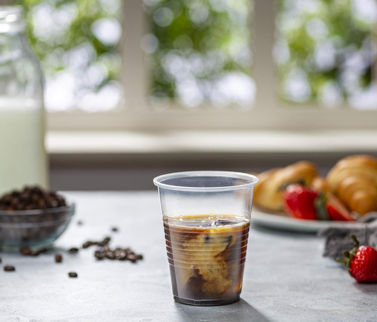 [240 Pack - 12 oz.] Clear Disposable Plastic Cups - Cold Party Drinking Cups: Kitchen & Dining