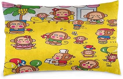 Amazon おさるのもんきち 枕カバー まくらカバー 抱き枕カバー クッションカバー ファスナー キャラクター アニメ インテリア グッズ 雑貨 オールシーズン 幅７５cm 縦５０cm 枕カバー ピローケース オンライン通販