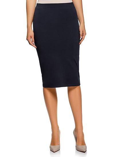 oodji Ultra Damen Bleistiftrock Basic