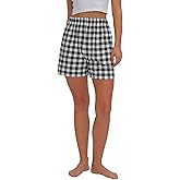 SAMGU Shorts for Women Gingham Pajama Summer Cotton Casual Lounge Sleep Plaid Shorts Y2K Beach Bottoms
