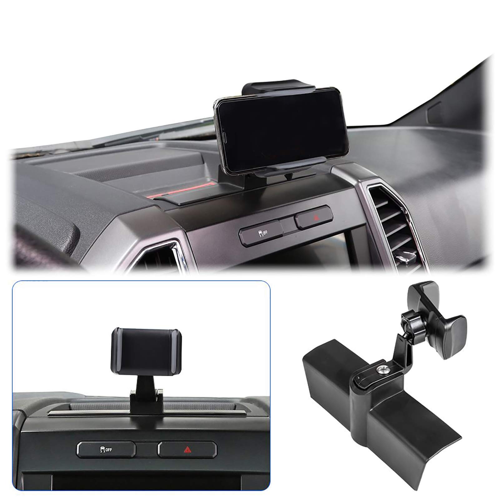 Photo 1 of JeCar Car Dashboard Cellphone Holder Mount for Ford F150 2015 2016 2017 2018 2019 2020