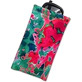 Soft Sunglasses case | Large Glasses Case Holder - Eyeglass Pouch Squeeze Top | Glasses pouch Lightweight Extra Layers