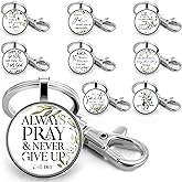 Fumete Valentines Christian Keychain Bulk Bible Verse Religious Keychain Scripture Inspirational Gift for Women Men Church