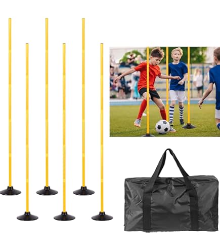 thumbnail image 2 of Poray 4FT Soccer Goals Set - 2 Portable Nets With 8 Cones For Backyard Training 2 of 11