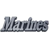 Elektroplate US Marine Corps USMC Script Chrome Auto Car Truck Motorcycle Emblem