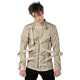 Morph, Straight Jacket Costume Men, Halloween Costumes for Men | Distressed Asylum Style Jacket with Adjustable Buckle Straps Included, Perfect for Halloween, Great for Dress-Up