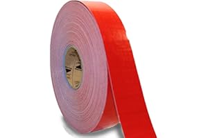 LiteMark Smooth Floor Marking Tape, EC-700 Heavy Duty Thick, Easy to Keep Clean, Warehouse, Red (2 Inches by 108 Feet)