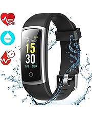 CHEREEKI Fitness Tracker, Orologio Fitness Braccialetto Pressione Sanguigna Cardiofrequenzimetro da Polso Impermeabile IP68 Smartwatch Contapassi Calorie Corsa Sport Watch