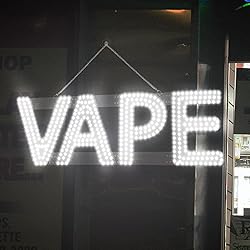 LED VAPE Sign for Business,32x10 inch Vape Smoke