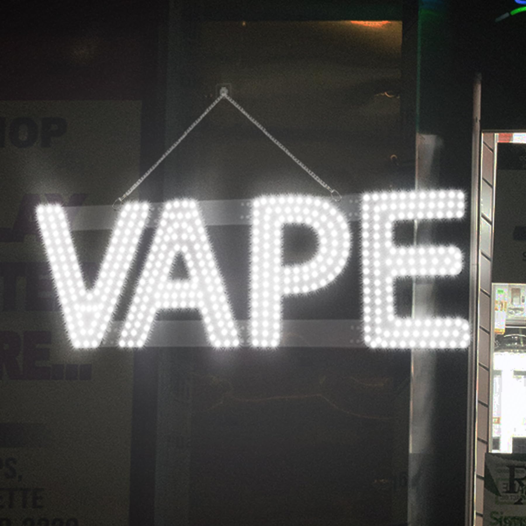 LED VAPE Sign for Business,32x10 inch Vape Smoke