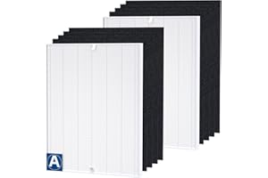 Amboseli 115115 H13 HEPA Replacement Filter A Size 21 - c535 Compatible with Winix Plasma Wave Air Purifier 5300-2, C535, 6300, 5300, 6300-2, P300, AM90, 9000, 5000, 5000B (2+8)