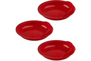 Providence Spillproof - Scoop Dish for Adults with Limited Mobility - Non Slip Plate for Disabled Adults - Red - 3
