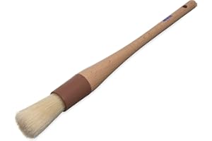 Carlisle 4038000 Sparta Round Basting/Pastry Brush with Boar Bristles, 1"