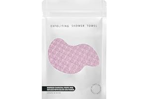 GENERIC BLISALI Exfoliating Shower Towel 47",Premium Scrub Wash Cloth for Body Face, Exfoliating Washcloth for Men and Woman(Pink)