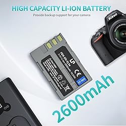 LP EN-EL3e Battery Pack, 2-Pack 2600mAhBattery for