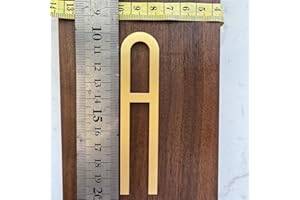 BWRMHME 3.9Inch Self Adhesive Solid Brass English Letters for Wall Decor Metal House Numbers Mailbox Numbers Street Address Plaques Numbers Hardware (Letter A)