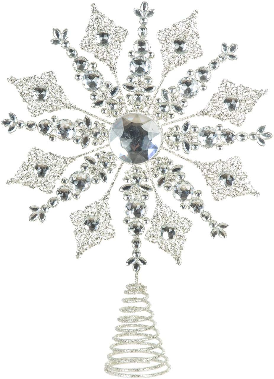 Tree Toppers - Snowflake Treetop for Christmas Tree Topper Decoration, Free