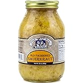 Amish Wedding Old Fashioned Ready to Eat USA Made Canned Sauerkraut 32 Oz Glass Jar