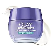 Olay Night Cream for Face, Anti-Aging Face Moisturizer for Women - Fragrance-Free Skin Care, Anti-Wrinkle, Exfoliate, Smooths Texture - Triple Collagen Cream, Niacinamide, Pro-Vitamin B5, 1.7Oz