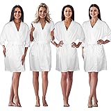 Newcotte 4 Pcs Lightweight Women Waffle Spa Robes