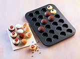 Prochef 24 Cup Mini Muffin Tray Non-Stick Carbon Steel 38x26 cm Black view 2