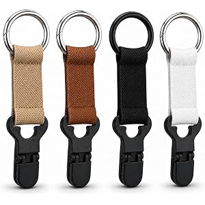 Hat Clip for Travel on Bag, 4 Pack Travel Hat Clip Holder for Backpack | Hands Free Hat Holder for Travel, Vacation Beach Cru