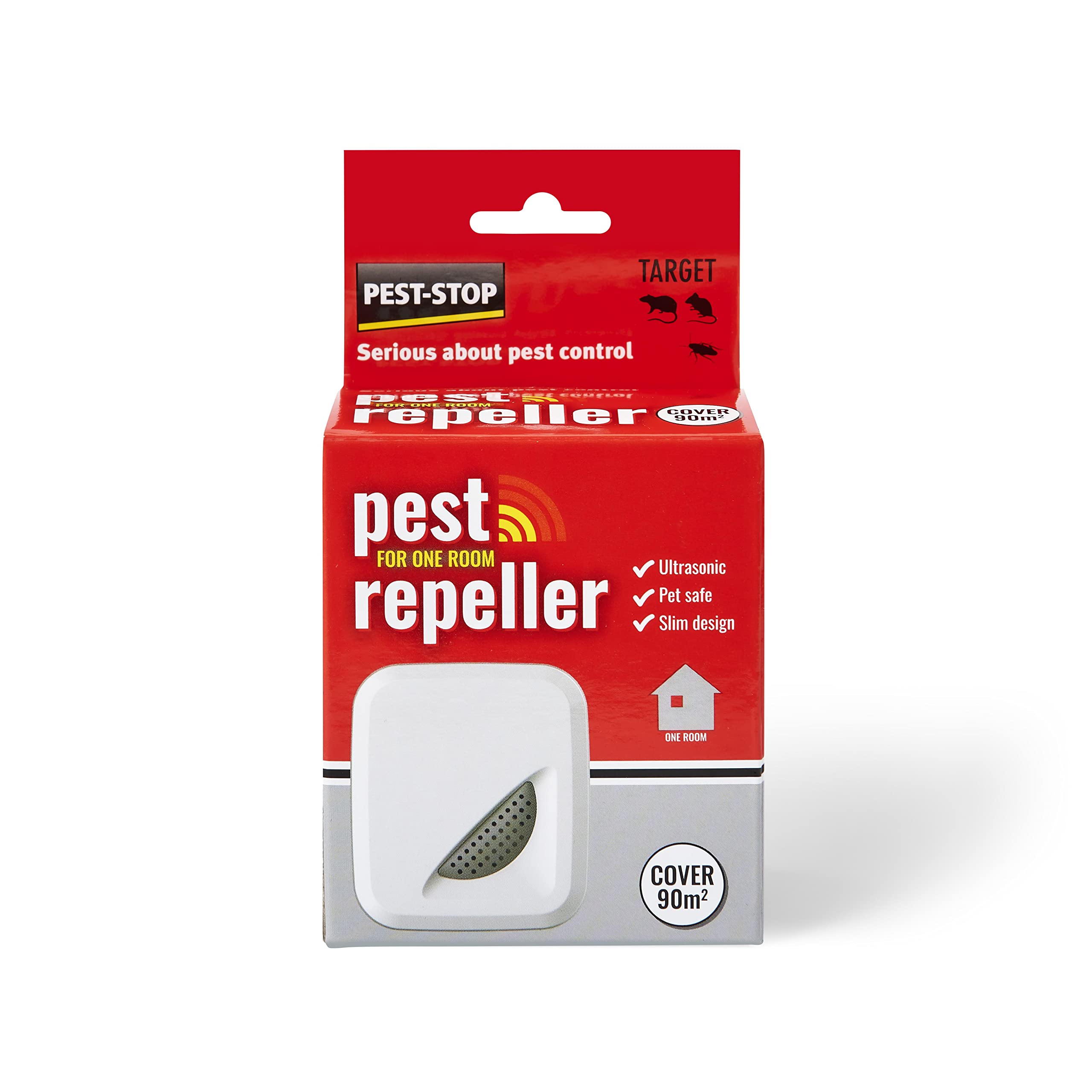 Pest-Stop Ultrasonic Indoor Pest Repeller – Plug-in Electronic Device for Rodents, Mice, Rats, Spiders, Cockroaches, and Ants – Covers Up to 1000 sq ft – Silent and Mess-Free Solution