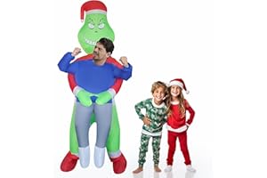 DAHAKII Christmas Inflatable Costume Christmas Party Costume Blow-Up Costume for Adult/Christmas Parade/Chistmas/Birthday