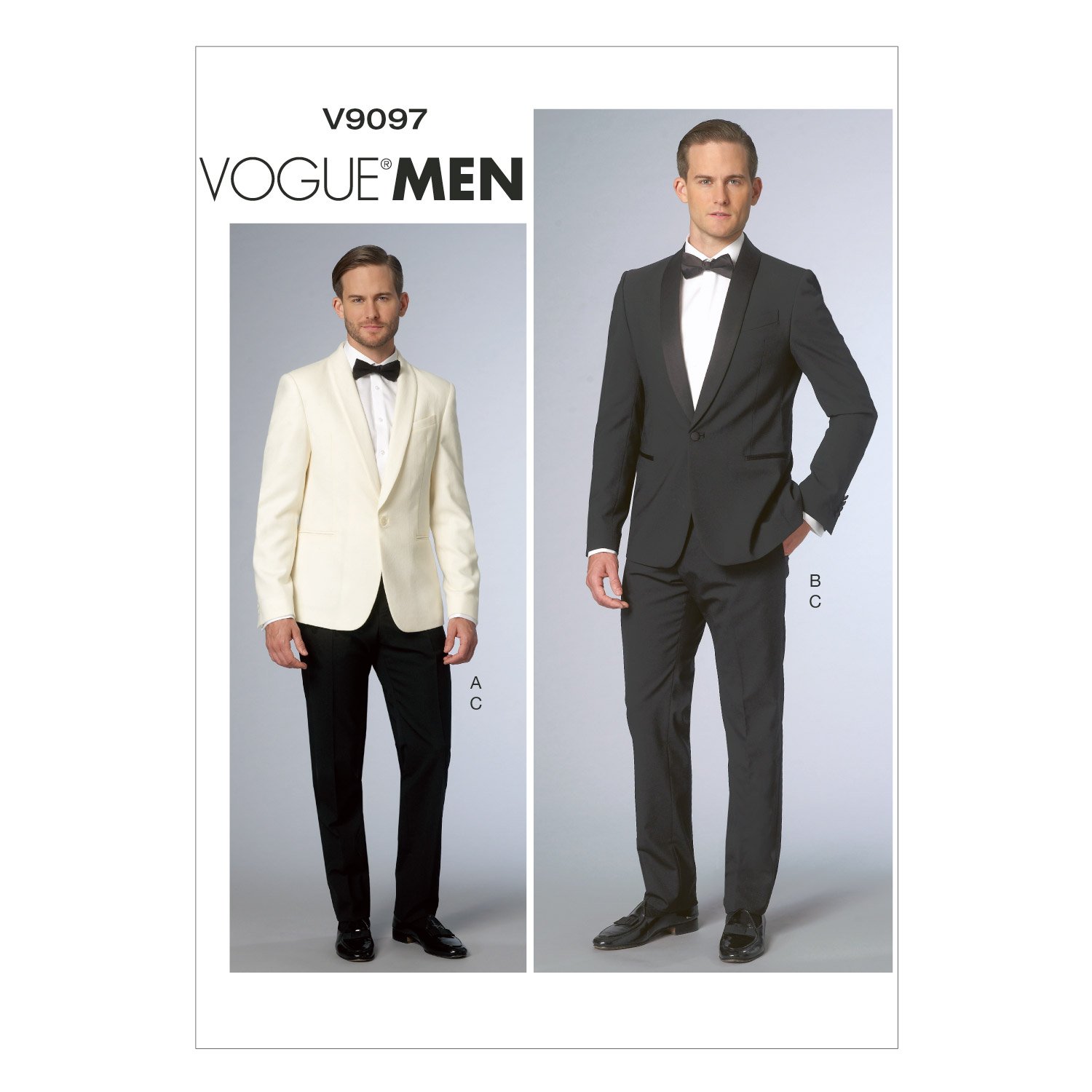 Vogue Patterns 9097, Mens Jacket and Pants,Sizes, canvas, MUU (34-36-38-40)
