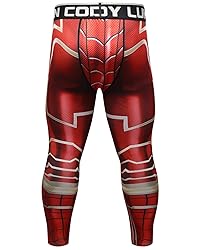 Red Plume Men's Compression Elastic Tight Leggings