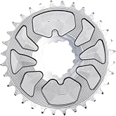 EVOSID Mountain Bike Closed Chainring 32/34/36/38T, Narrow Wide Chainring Design, 3-Bolt Direct Mount Chainring 3mm Offset for 8-12 Speed for GXP,SRAM, MTB, Mountain Bicycle