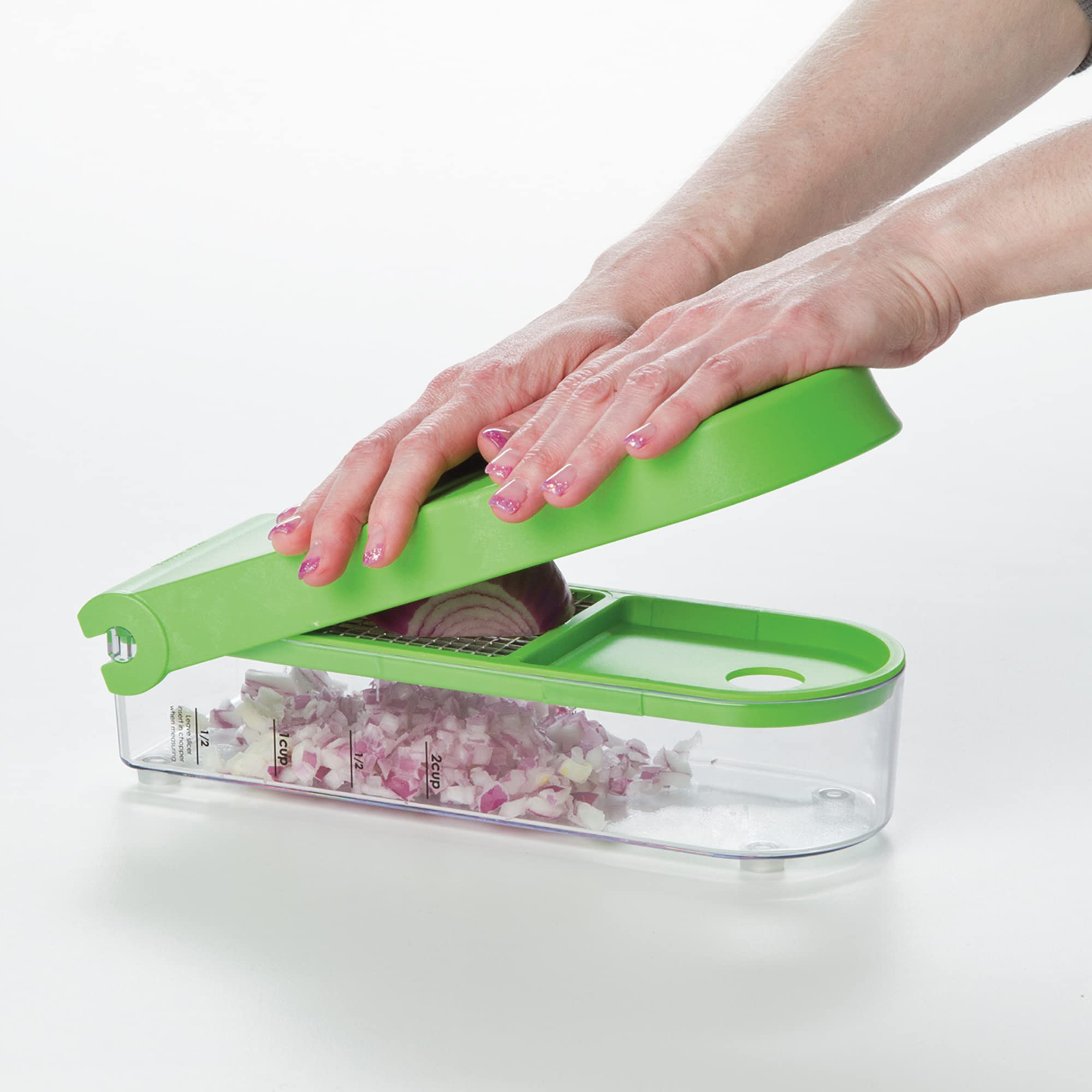 PrepWorks Onion Chopper – Green/White, Standard, for Quick and Easy Dicing and Chopping