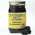 Tennessee’s Best Old Fashion Style Seedless Blackberry Jam | Handcrafted With Simple Ingredients | Small Batch Made- 18 Oz Resealable Glass Jar (Seedless Blackberry Jam)