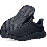Shoes for Crews Women's Slip-Resistant Work Sneakers – Comfortable, Non-Slip Work Shoes for Women in Food Service, Healthcare, Hospitality - Sleek Knit