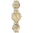 Versace Stud Icon Collection Luxury Womens Watch Timepieces with a Gold Bracelet, Case and Dial
