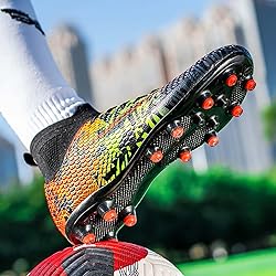 HESBITEUL Mens Soccer Cleats Football Boots