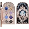 Flower Knows Little Angel 9-Color Eyeshadow Palette with 6 Matte+3 Shimmer Blue Shades,Long-lasting,Easy-to-apply & Highly Pigmented Goth Eye Shadow(02 Weeping Angel,0.37 Oz)